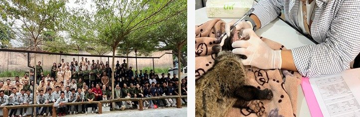 140 Sumber Daya Manusia yang berkompeten termasuk karyawan medis bagi satwa