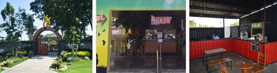 Loket enterance gate manual dan fasilitas umum resto seadanya